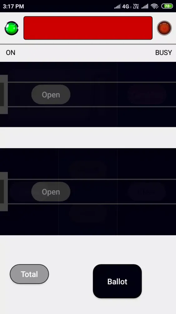 EVM: Voting Machine Screenshots