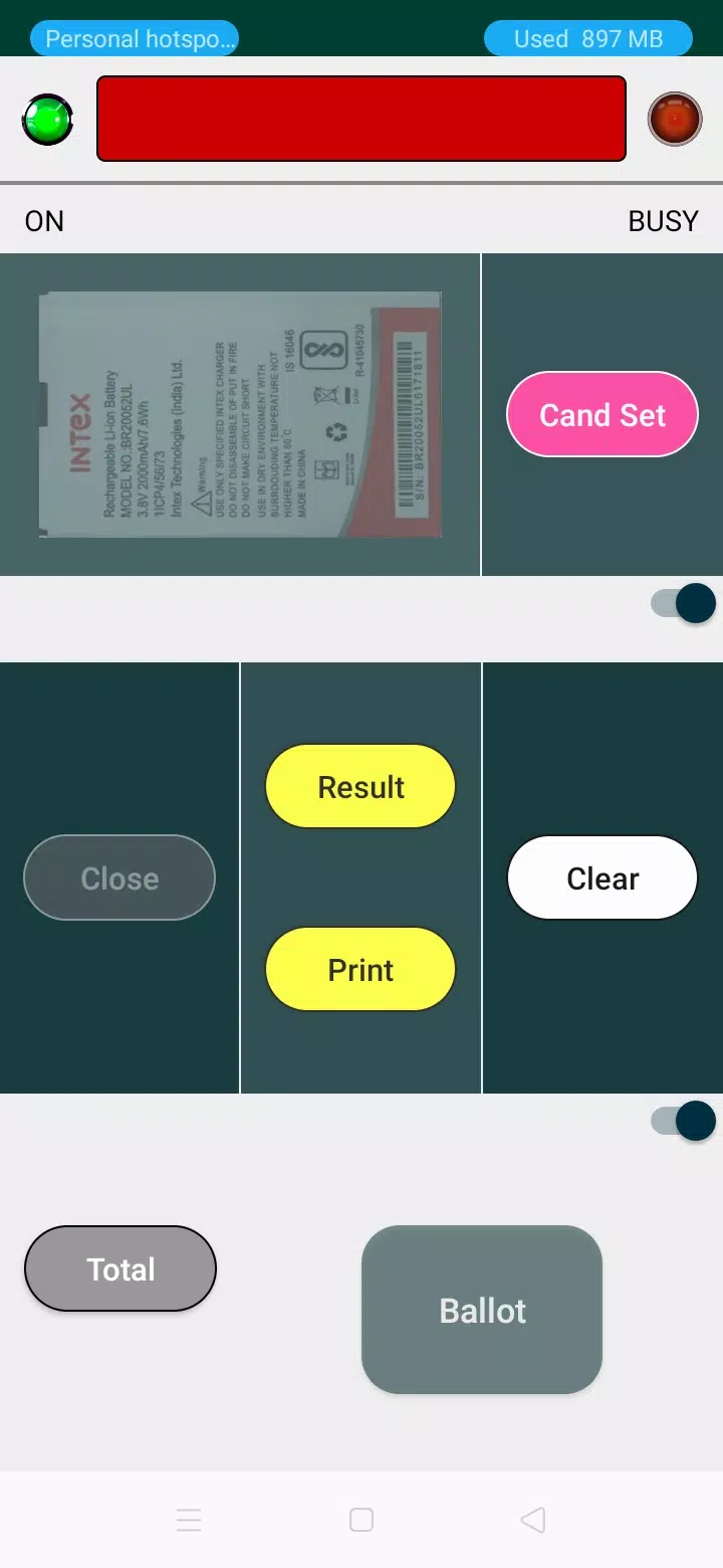 Zrzuty ekranu EVM: Voting Machine