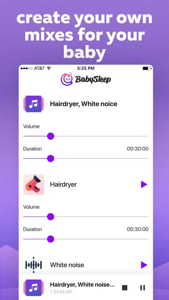 Capturas de tela do BabySleep - Sounds for sleep