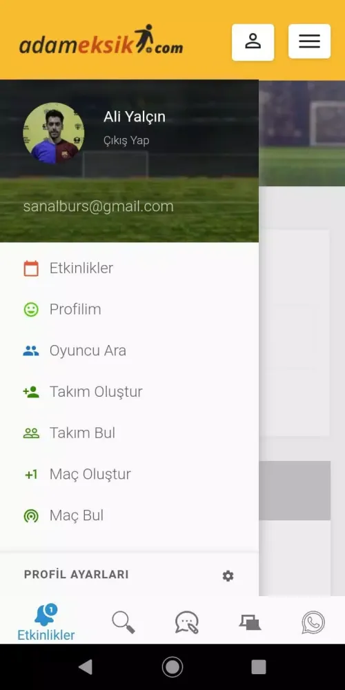 Screenshot di Adam Eksik