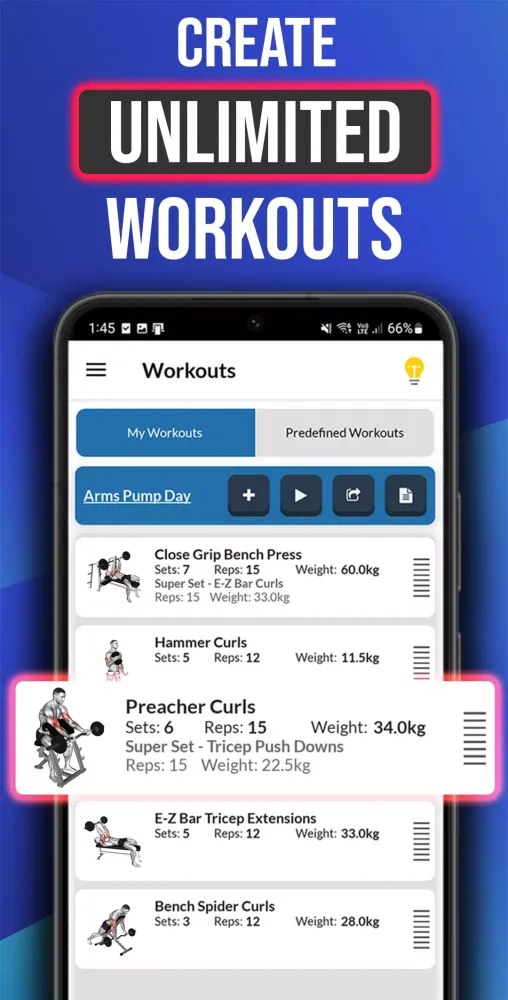 Tangkapan skrin Gym Exercises