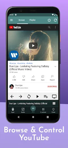 Tangkapan skrin VLC Mobile Remote - PC & Mac