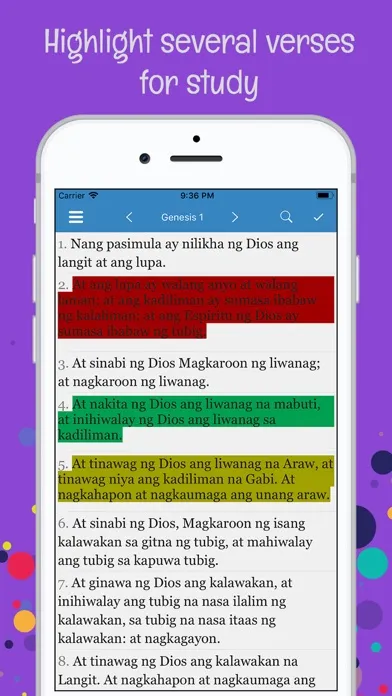 Capturas de pantalla de Ang Dating Biblia