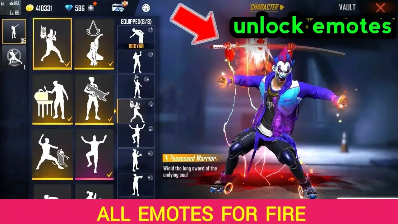 emote unlocker : ff fire ffh4x应用截图