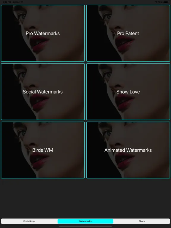 ภาพหน้าจอของ Watermark on Photos,Videos Pro iPad 