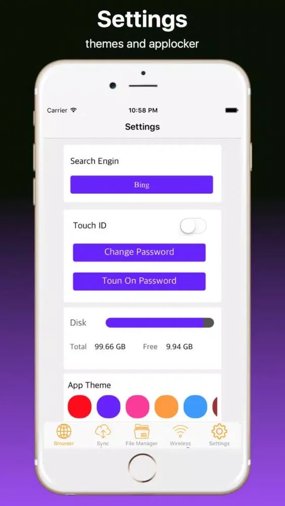iWeb Browser and File Transfer應用截圖