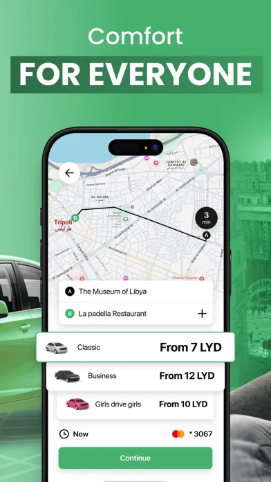 Ảnh chụp màn hình của ADEX: Libya Taxi App