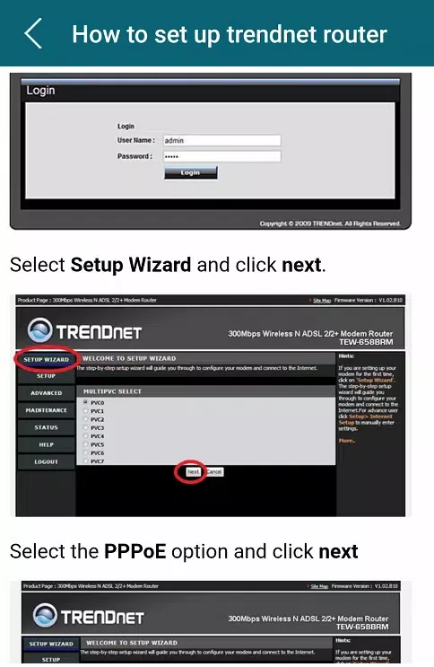 Trendnet Wifi Router Guide 스크린샷