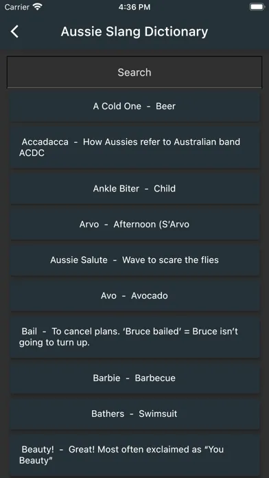 Aussie slang quiz应用截图