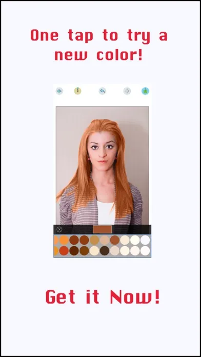 Captures d'écran de Hair & Lip Color Changer