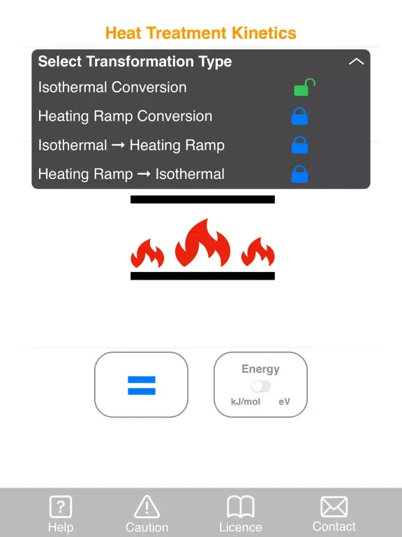Capturas de pantalla de Heat Treatment Kinetics Lite iPad 