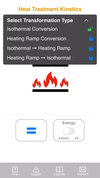 Capturas de pantalla de Heat Treatment Kinetics Lite