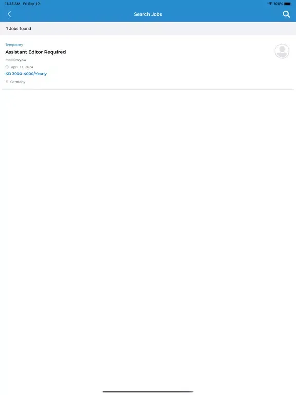 Kuwait Jobs Way iPad 應用截圖