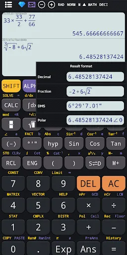 Zrzuty ekranu Scientific calculator plus 991