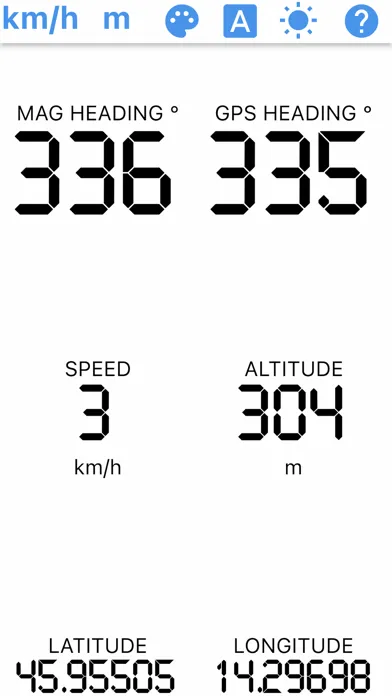 Simple GPS Dashboard Screenshots