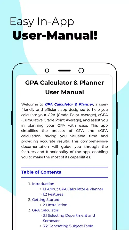 Tangkapan layar GPA Calculator & Planner