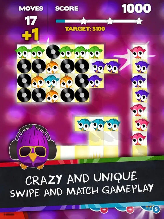 Birdy Party - Swipe & Match iPad  Screenshots