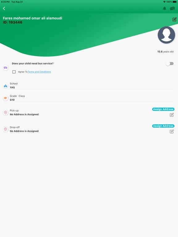 Hafilaty حافلتى iPad  स्क्रीनशॉट