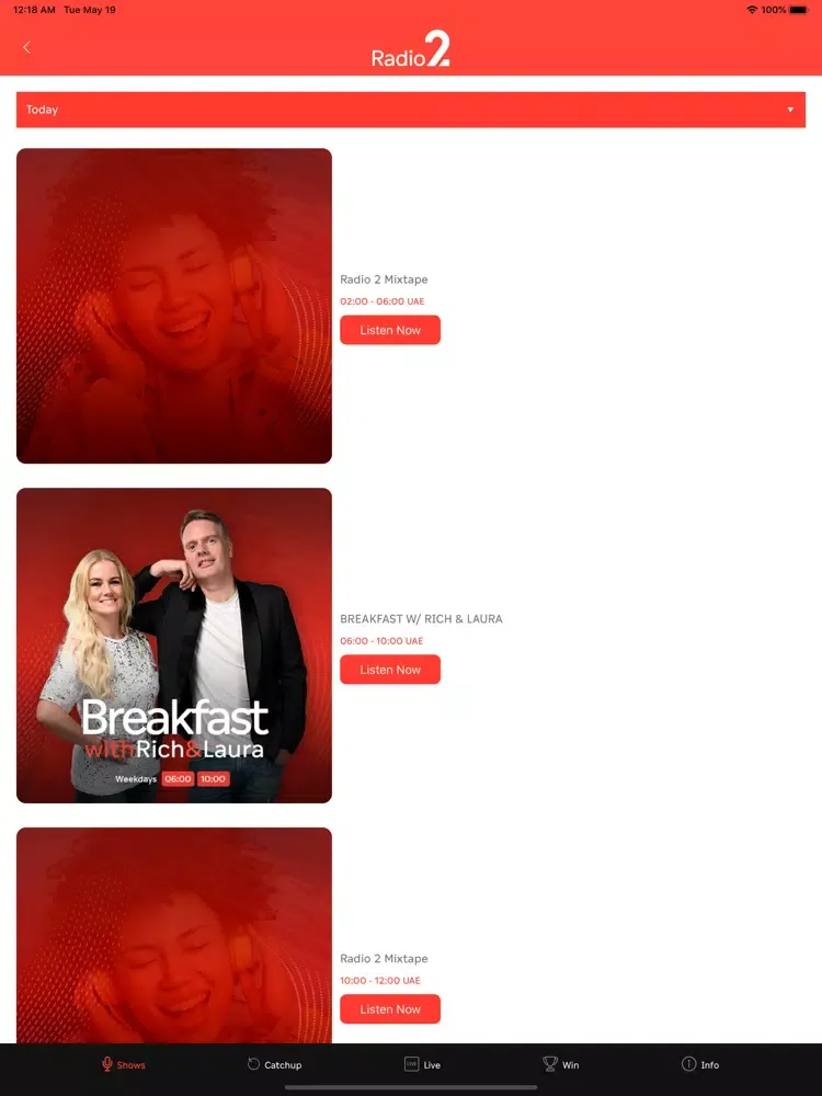 Radio 2 UAE iPad 应用截图