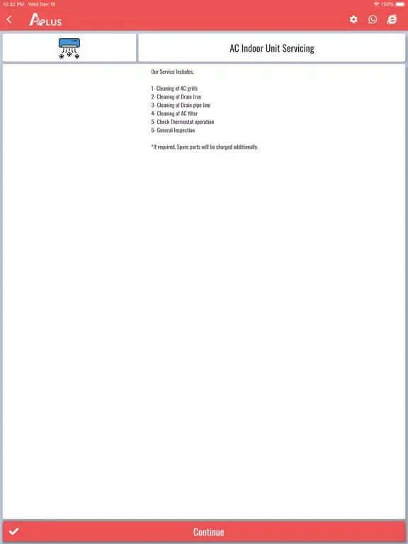 Ảnh chụp màn hình của Aplus Store iPad 