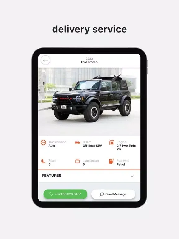 Capturas de pantalla de BizB Car Rentals in Dubai iPad 