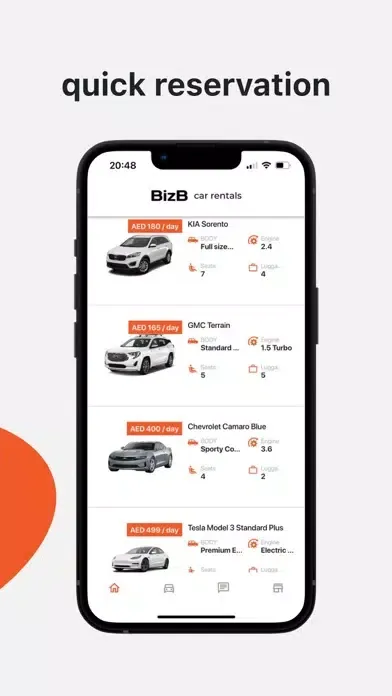 Capturas de pantalla de BizB Car Rentals in Dubai