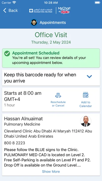 Cleveland Clinic Abu Dhabi स्क्रीनशॉट