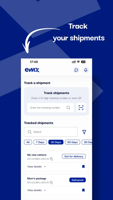 Скриншоты EMX Express