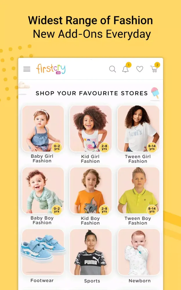 Capturas de pantalla de FirstCry Arabia
