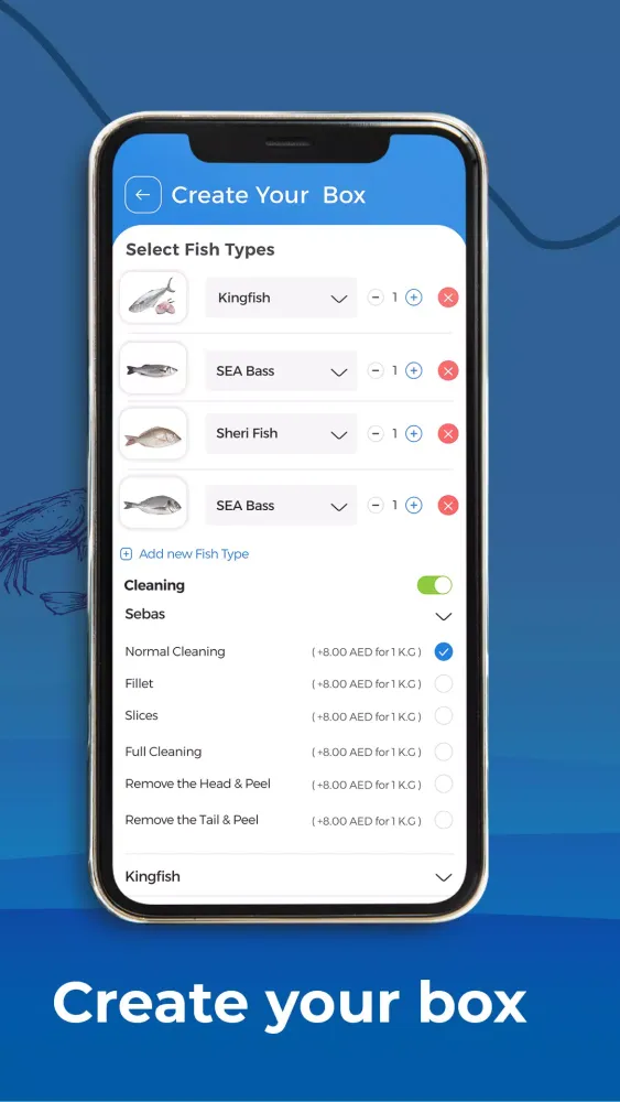 Tangkapan skrin Fish App