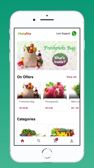Screenshot di FreshPicks