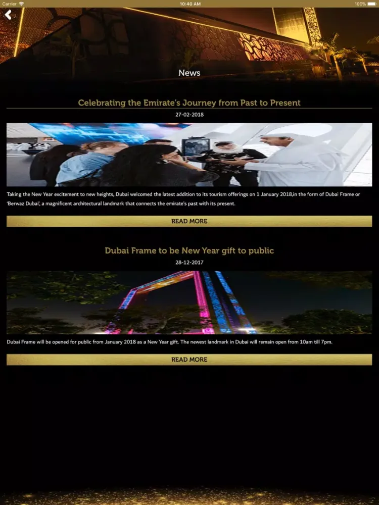 Скриншоты Dubai Frame iPad 