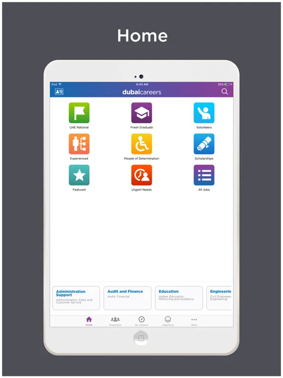 Dubai Careers iPad 应用截图