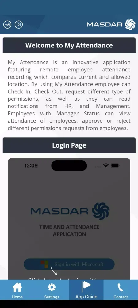 Capturas de pantalla de Masdar - Time Attendance