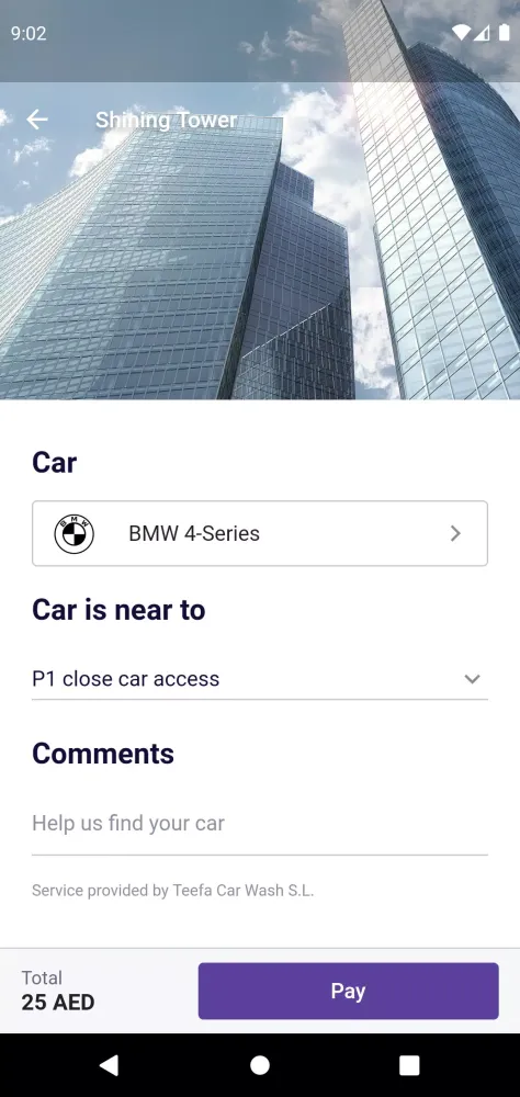 Park & Wash: Car Cleaning App स्क्रीनशॉट