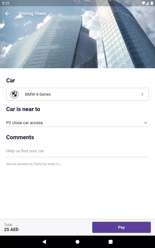Park & Wash: Car Cleaning App स्क्रीनशॉट