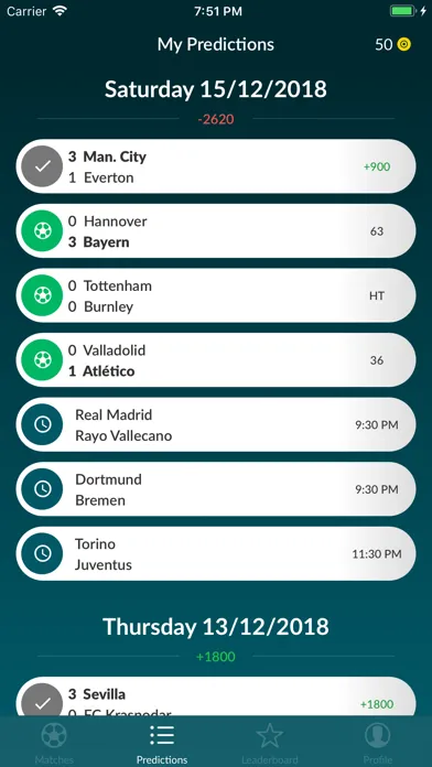 Capturas de tela do Long Shot: Football Prediction