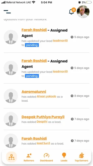 Referral Network-AE應用截圖