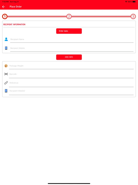 Zrzuty ekranu NWD Shipper iPad 