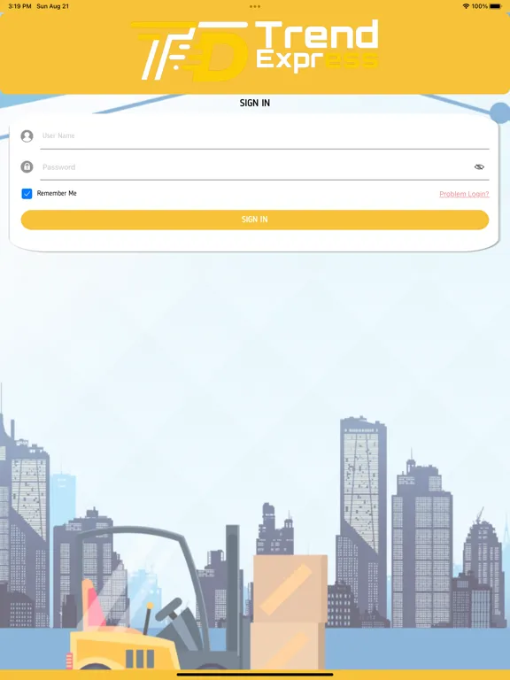 Ảnh chụp màn hình của Trend Delivery Shipper iPad 