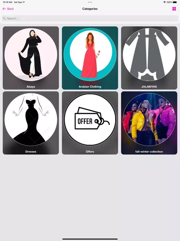 Tangkapan layar ZEE-Fashion iPad 