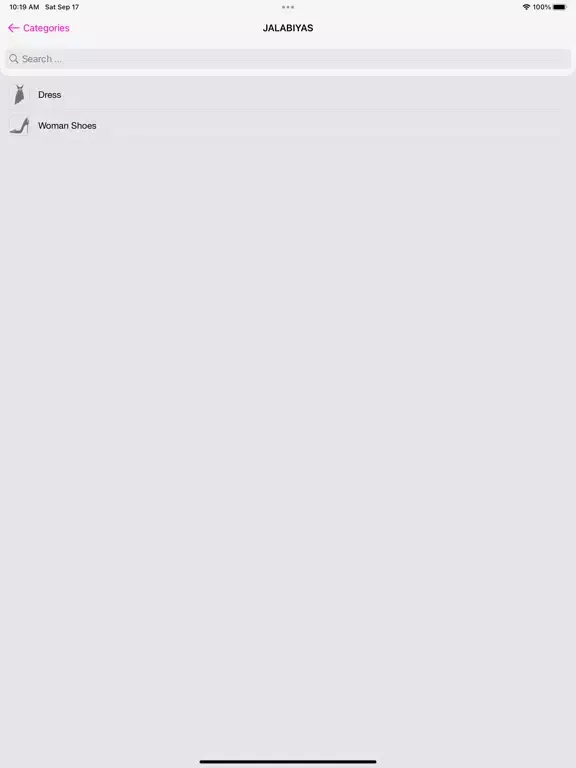 Tangkapan layar ZEE-Fashion iPad 