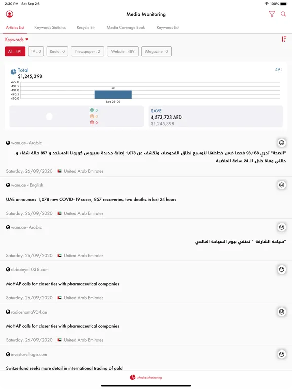 Smart Media Platform iPad  স্ক্রিনশট