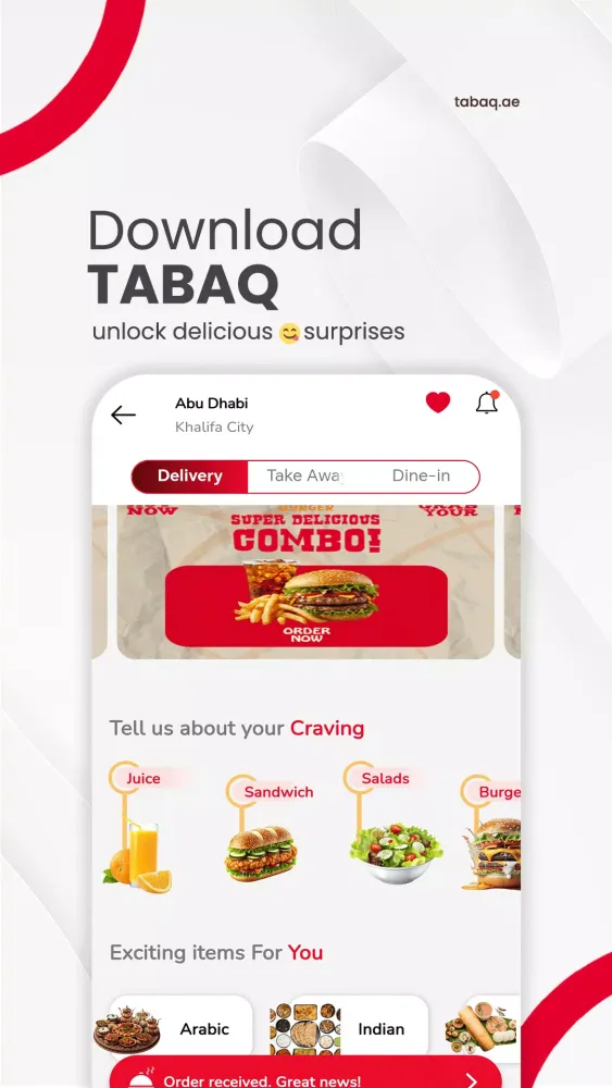 TABAQ : Food Delivery & More应用截图