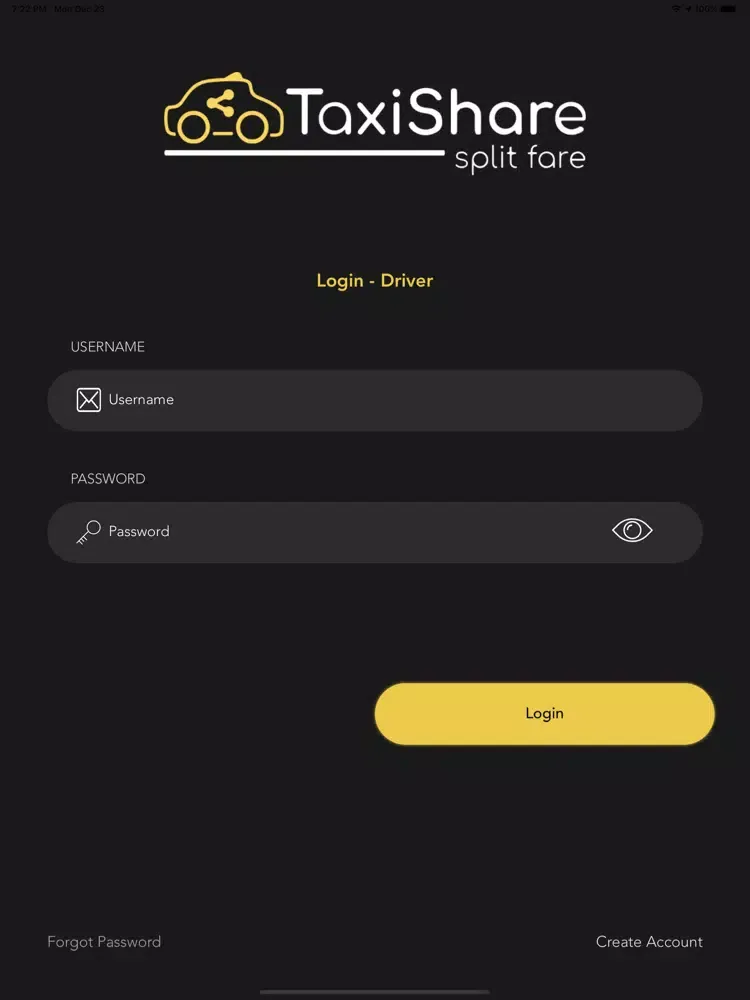 Taxishare-Driver ae iPad  স্ক্রিনশট