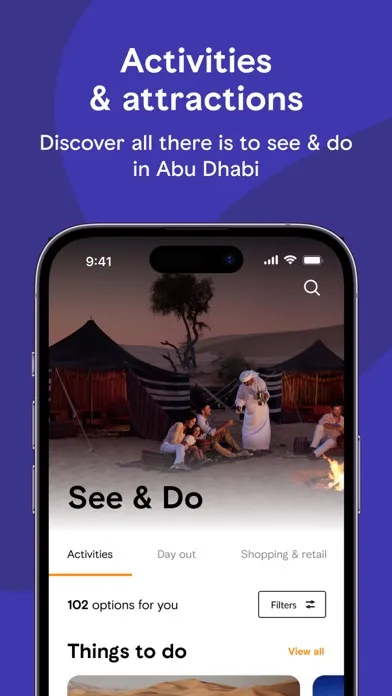 Capturas de tela do Experience Abu Dhabi