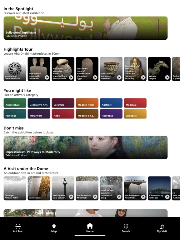Capturas de pantalla de Louvre Abu Dhabi iPad 