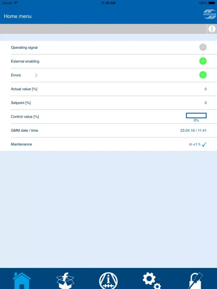 Capturas de pantalla de GCM-Control iPad 