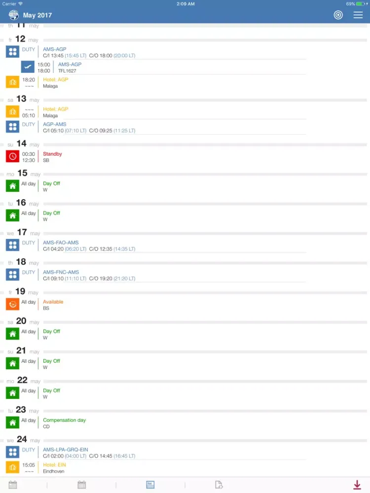 crewCONNECT iPad  스크린샷