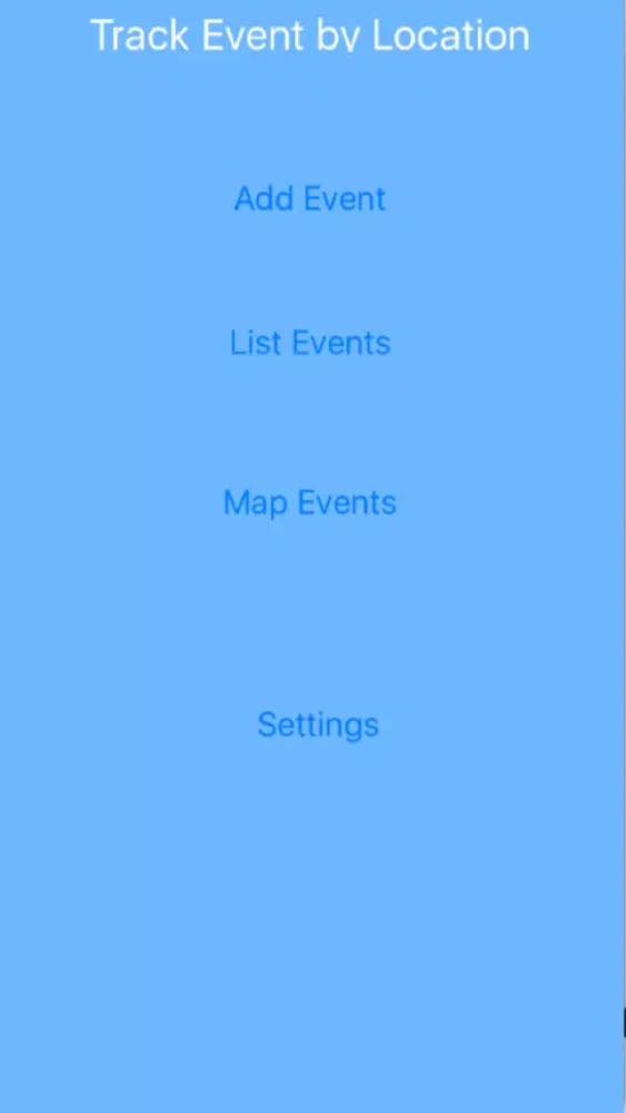 Track Events by Location Screenshots